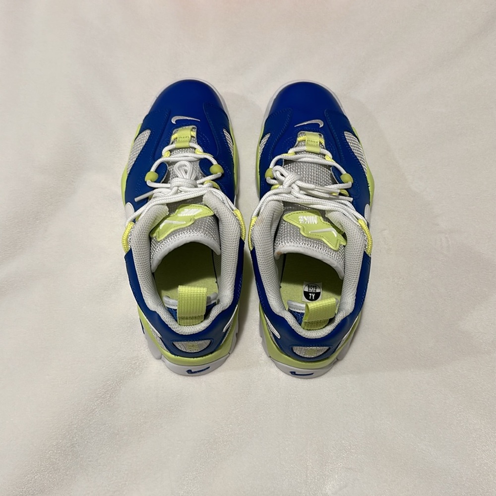 Brand New Boys Nike Air Barrage Low Royal Blue/White/Green. Multiple Sizes F49 - Picture 7 of 7